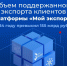 Объем поддержанного экспорта клиентов платформы «Мой экспорт» в 2024 году превысил 155 млрд рублей - Департамент экономразвития