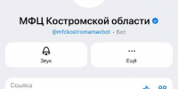 Чат-бот «МФЦ Костромской области» в мессенджере MAX - Департамент по труду и соцзащите