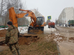 «Костромагорводоканал» проводит ремонт водопровода на улице Терешковой