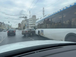 Автобус смял иномарку на улице Советской в Костроме